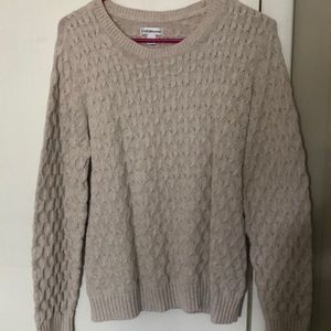 Large cream sweater
